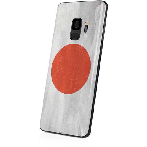Japanese Flag Distressed Galaxy S9 Skin